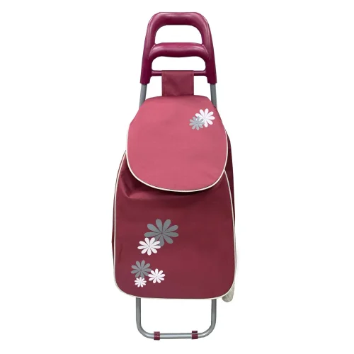 [유럽형 꽃패턴 레드]3단 카트(1대)